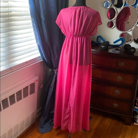 Fushia Beach Coverup Old Navy - Picture 2 of 6